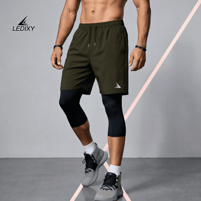 2in1 3/4 Compression Leggings + Shorts (Attached)_img_0