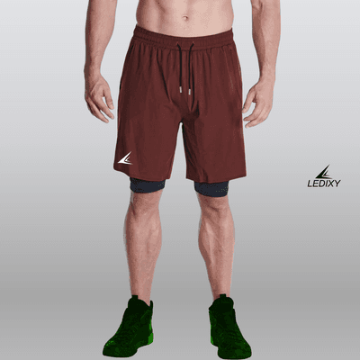 9" Inseam 2in1 Shorts for Men BSS04_img_0