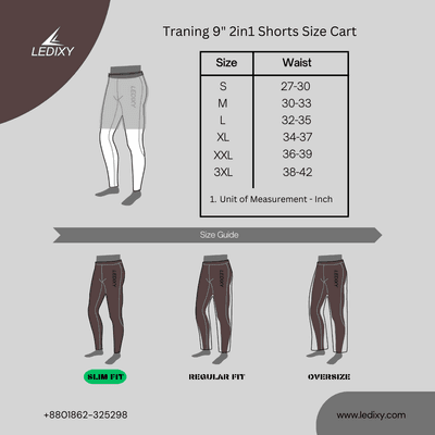 9" Inseam 2in1 Shorts for Men BSS04_img_2