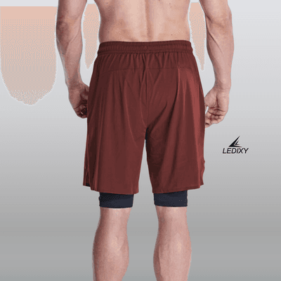 9" Inseam 2in1 Shorts for Men BSS04_img_3